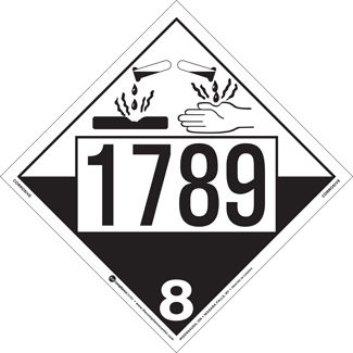 UN 1789, Hazard Class 8 - Corrosives, Rigid Vinyl - ICC Canada