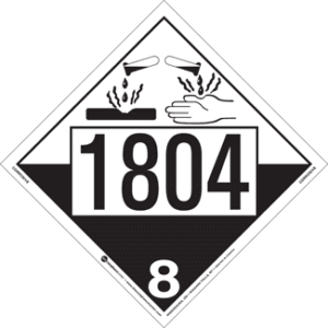 UN 1804, Hazard Class 8 - Corrosives, Rigid Vinyl - ICC Canada