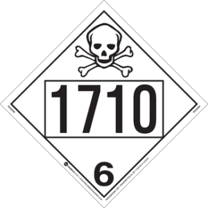 UN 1710, Hazard Class 6 - Poison, Rigid Vinyl - ICC Canada