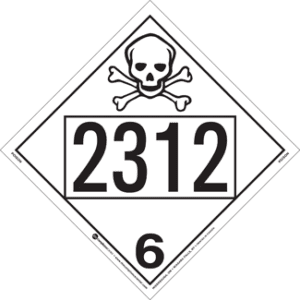 UN 2312, Hazard Class 6 - Poison, Rigid Vinyl - ICC Canada