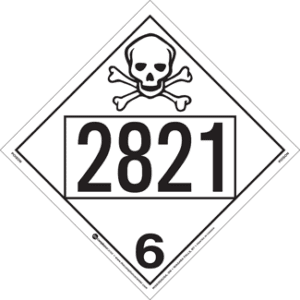 UN 2821, Hazard Class 6 - Poison, Rigid Vinyl - ICC Canada