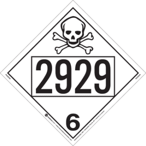 UN 2929, Hazard Class 6 - Poison, Rigid Vinyl - ICC Canada