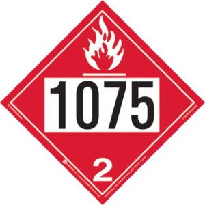 UN 1075, Hazard Class 2 - Flammable Gas, Rigid Vinyl - ICC Canada
