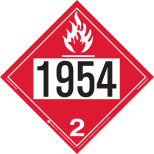 UN 1954, Hazard Class 2 - Flammable Gas, Rigid Vinyl - ICC Canada