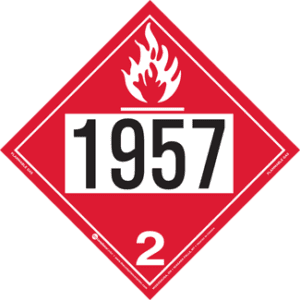 UN 1957, Hazard Class 2 - Flammable Gas, Rigid Vinyl - ICC Canada