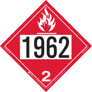 UN 1962, Hazard Class 2 - Flammable Gas, Rigid Vinyl - ICC Canada