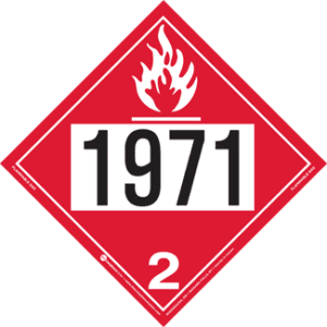 UN 1971, Hazard Class 2 - Flammable Gas, Rigid Vinyl - ICC Canada