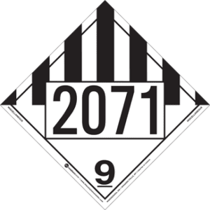 UN 2071, Hazard Class 9 - Miscellaneous Dangerous Goods, Rigid Vinyl - ICC Canada