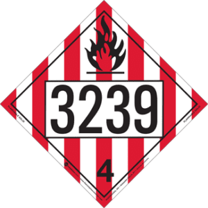 UN 3239, Hazard Class 4 - Flammable Solid, Rigid Vinyl - ICC Canada