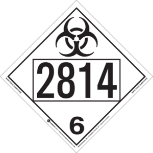 UN 2814, Hazard Class 6 - Infectious Substance, Rigid Vinyl - ICC Canada