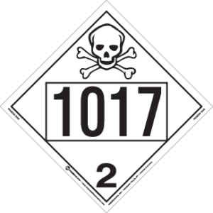 UN 1017, Hazard Class 2 - Toxic Gas, Rigid Vinyl - ICC Canada