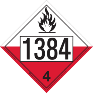 UN 1384, Hazard Class 4 - Substances Liable to Spontaneous Combustion, Rigid Vinyl - ICC Canada