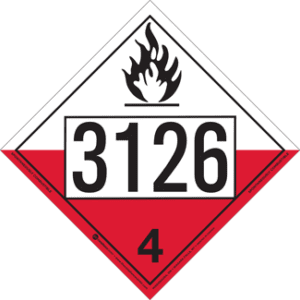 UN 3126, Hazard Class 4 - Substances Liable to Spontaneous Combustion, Rigid Vinyl - ICC Canada
