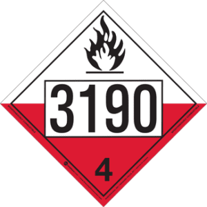 UN 3190, Hazard Class 4 - Substances Liable to Spontaneous Combustion, Rigid Vinyl - ICC Canada