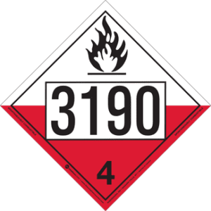 UN 3190, Hazard Class 4 - Substances Liable to Spontaneous Combustion, Rigid Vinyl - ICC Canada