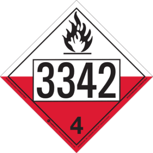 UN 3342, Hazard Class 4 - Substances Liable to Spontaneous Combustion, Rigid Vinyl - ICC Canada