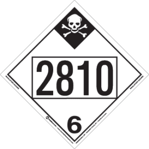 UN 2810, Hazard Class 6 - Inhalation Hazard, Rigid Vinyl - ICC Canada