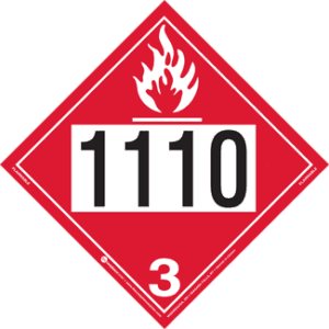 UN 1110, Hazard Class 3 - Flammable Liquid, Tagboard - ICC Canada