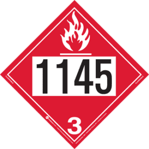 UN 1145, Hazard Class 3 - Flammable Liquid, Tagboard - ICC Canada
