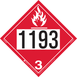 UN 1193, Hazard Class 3 - Flammable Liquid, Tagboard - ICC Canada