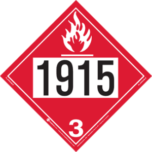 UN 1915, Hazard Class 3 - Flammable Liquid, Tagboard - ICC Canada