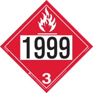 UN 1999, Hazard Class 3 - Flammable Liquid, Tagboard - ICC Canada