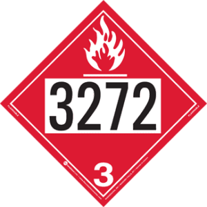 UN 3272, Hazard Class 3 - Flammable Liquid, Tagboard - ICC Canada