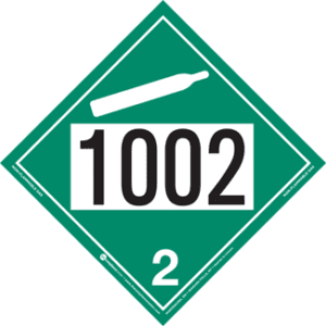 UN 1002, Hazard Class 2 - Non-Flammable Gas, Tagboard - ICC Canada