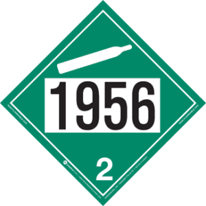 UN 1956, Hazard Class 2 - Non-Flammable Gas, Tagboard - ICC Canada