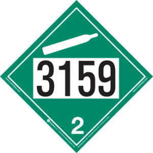UN 3159, Hazard Class 2 - Non-Flammable Gas, Tagboard - ICC Canada