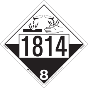 UN 1814, Hazard Class 8 - Corrosives, Tagboard - ICC Canada