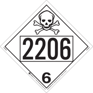 UN 2206, Hazard Class 6 - Poison, Tagboard - ICC Canada