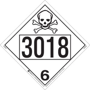 UN 3018, Hazard Class 6 - Poison, Tagboard - ICC Canada