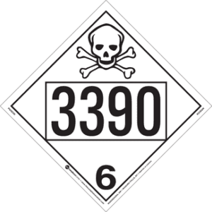 UN 3390, Hazard Class 6 - Poison, Tagboard - ICC Canada