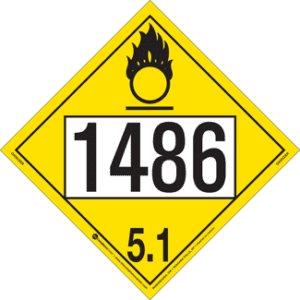 UN 1486, Hazard Class 5 - Oxidizer, Tagboard - ICC Canada