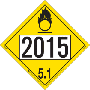 UN 2015, Hazard Class 5 - Oxidizer, Tagboard - ICC Canada