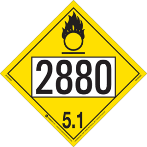UN 2880, Hazard Class 5 - Oxidizer, Tagboard - ICC Canada