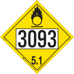 UN 3093, Hazard Class 5 - Oxidizer, Tagboard - ICC Canada