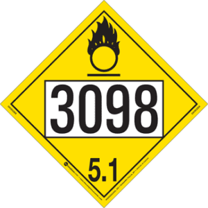 UN 3098, Hazard Class 5 - Oxidizer, Tagboard - ICC Canada