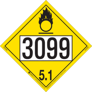 UN 3099, Hazard Class 5 - Oxidizer, Tagboard - ICC Canada