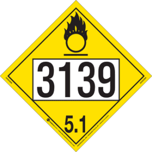 UN 3139, Hazard Class 5 - Oxidizer, Tagboard - ICC Canada