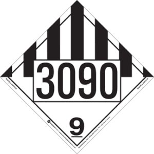 UN 3090, Hazard Class 9 - Miscellaneous Dangerous Goods, Tagboard - ICC Canada