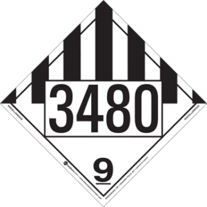 UN 3480, Hazard Class 9 - Miscellaneous Dangerous Goods, Tagboard - ICC Canada