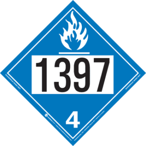 UN 1397, Hazard Class 4 - Water Reactive Substances, Tagboard - ICC Canada