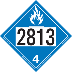 UN 2813, Hazard Class 4 - Water Reactive Substances, Tagboard - ICC Canada
