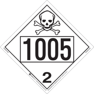 UN 1005, Hazard Class 2 - Toxic Gas, Tagboard - ICC Canada