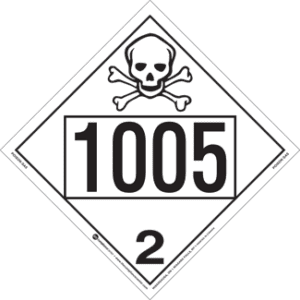 UN 1005, Hazard Class 2 - Toxic Gas, Tagboard - ICC Canada