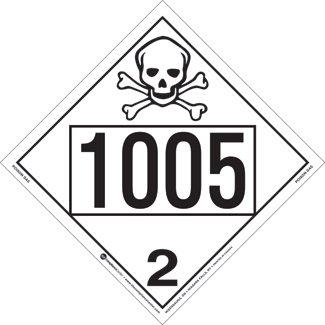 UN 1005, Hazard Class 2 - Toxic Gas, Tagboard - ICC Canada