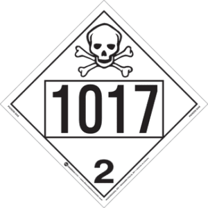 UN 1017, Hazard Class 2 - Toxic Gas, Tagboard - ICC Canada