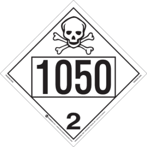 UN 1050, Hazard Class 2 - Toxic Gas, Tagboard - ICC Canada